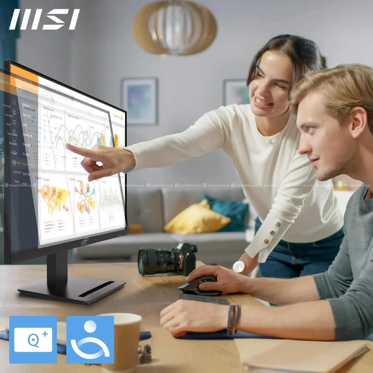 MSI PRO MP273Q E7 27Inch 2K WQHD Computer Monitor 4