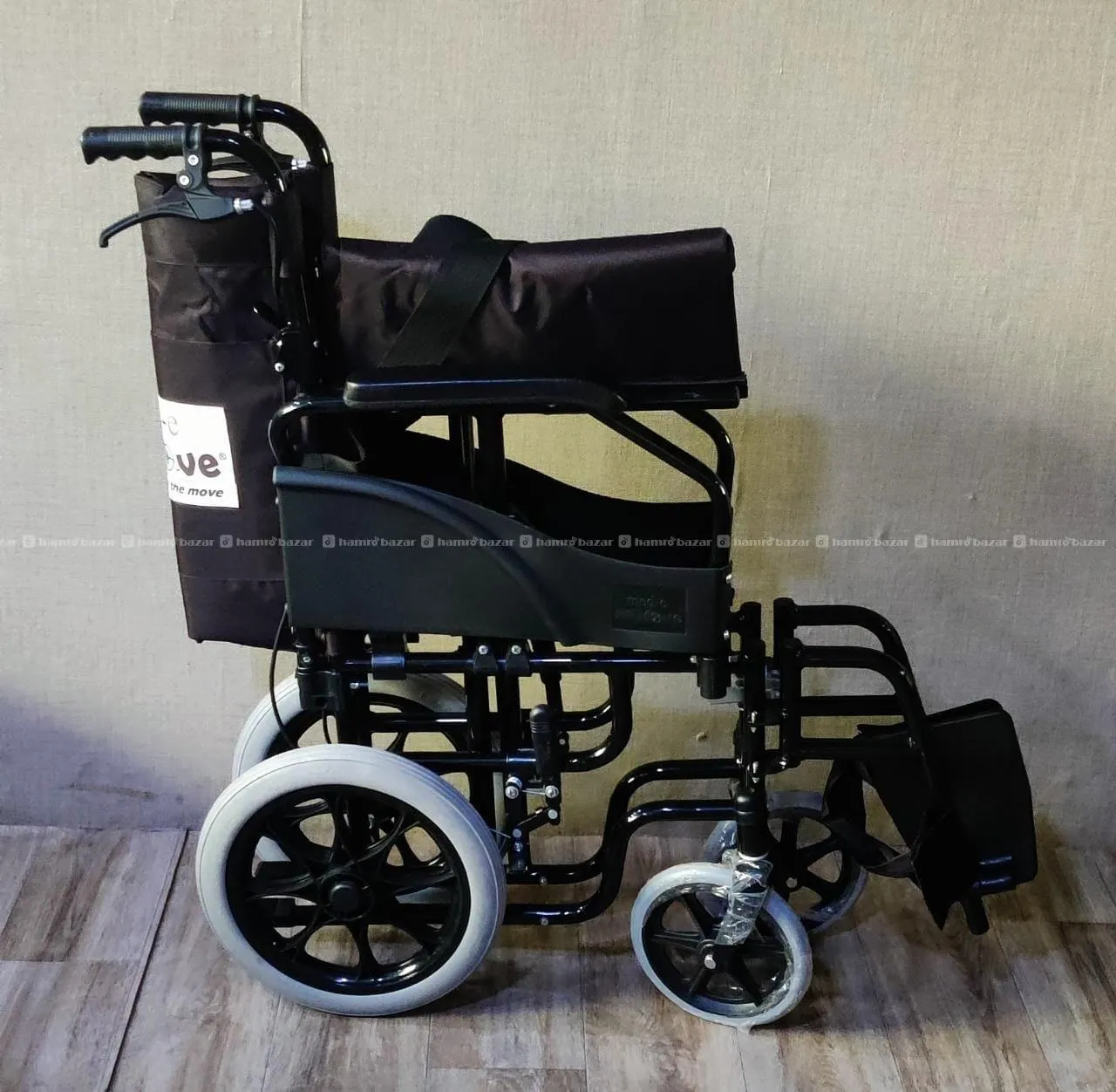 Transit Wheelchair Armrest Footrest Detachable 2
