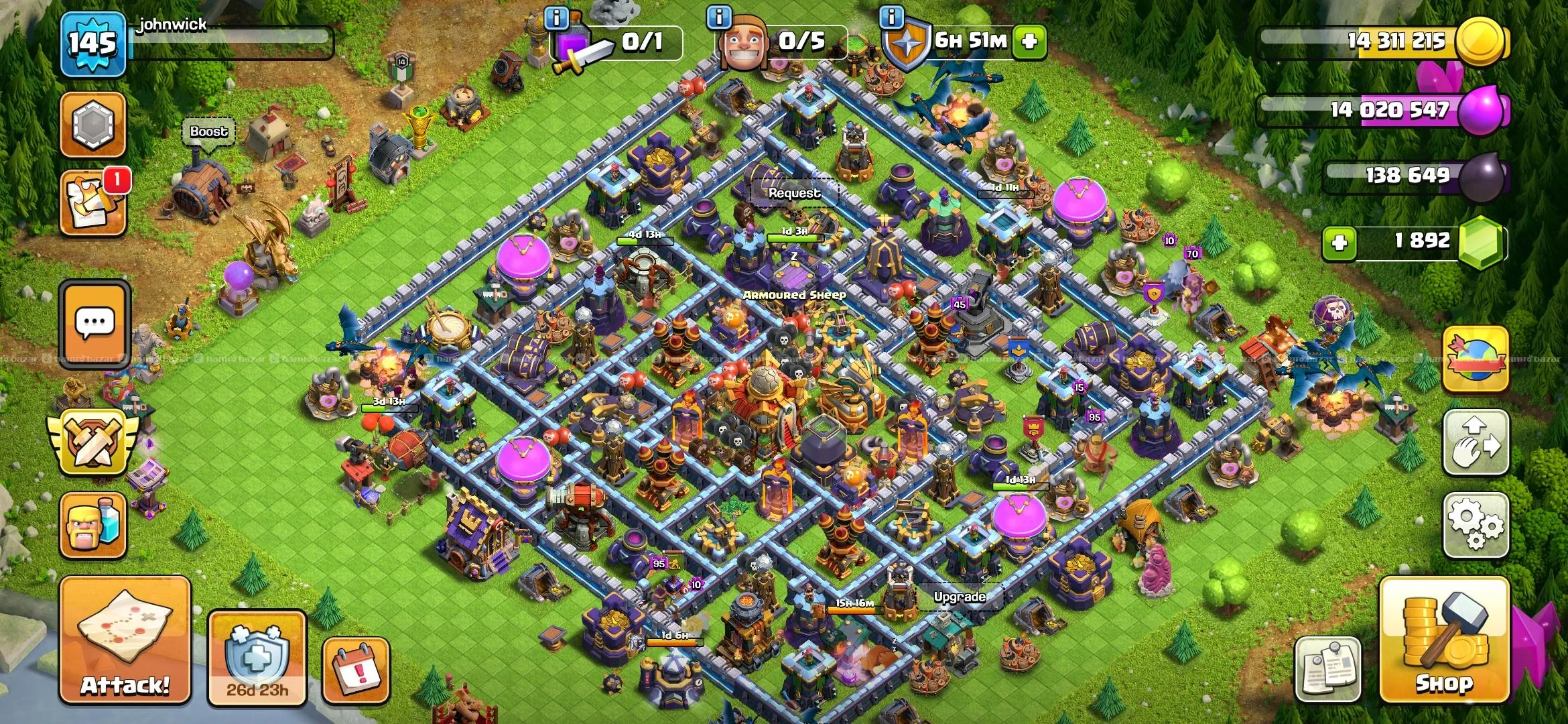 coc TH 16on sale