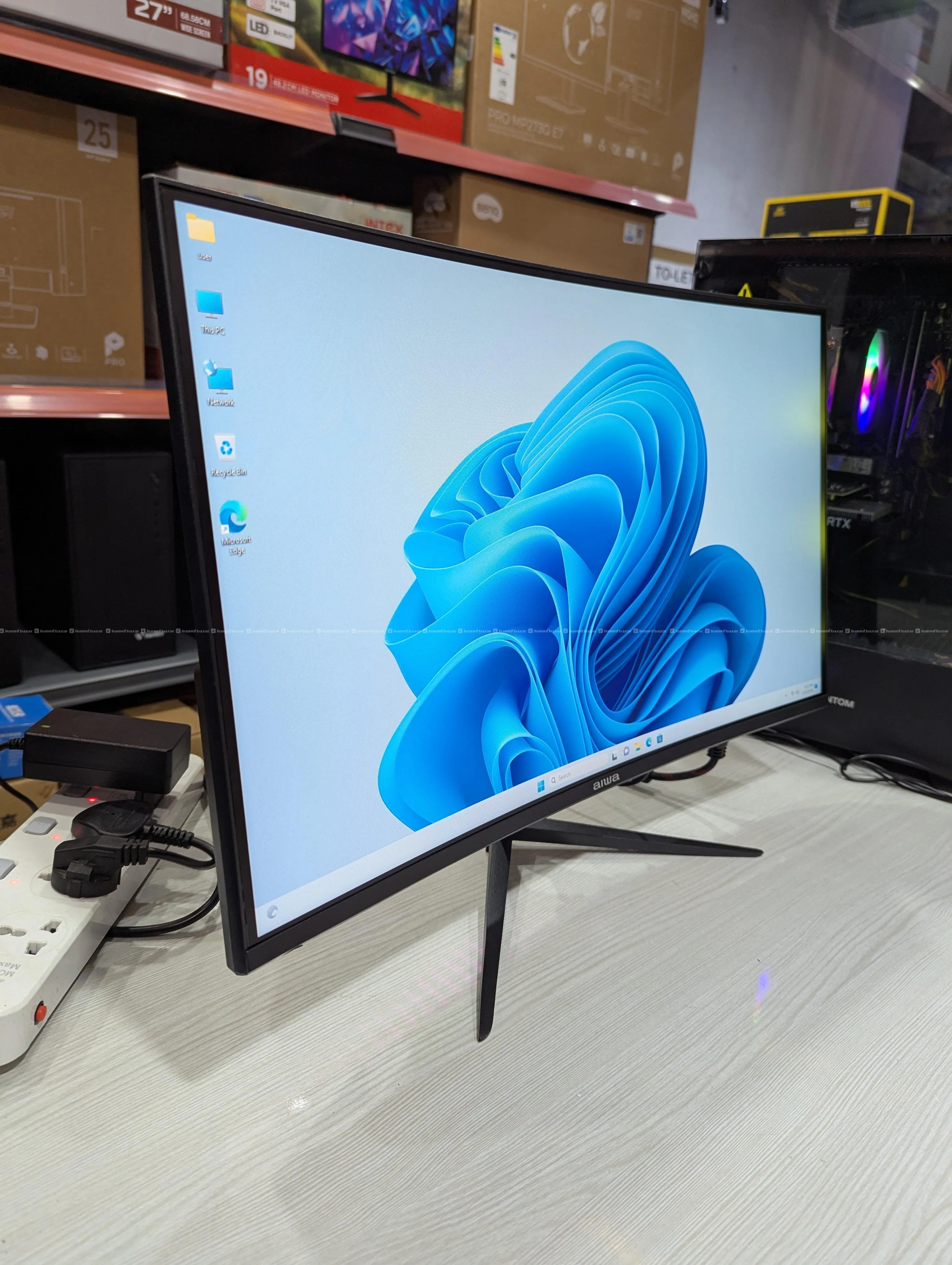 🎮 AIWA MD240K-V 24" FHD IPS Curved Gaming Monitor