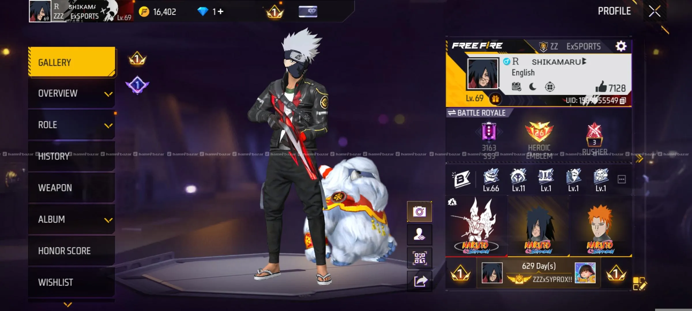 7 year old free fire id