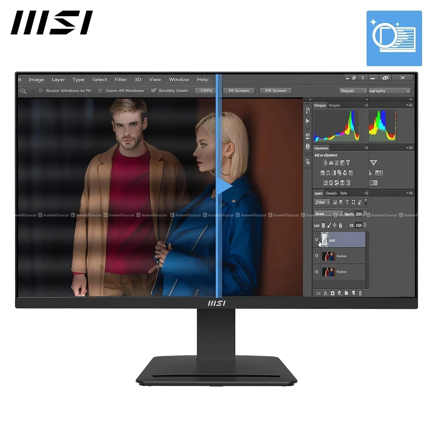 MSI PRO MP273Q E7 27Inch 2K WQHD Computer Monitor 3