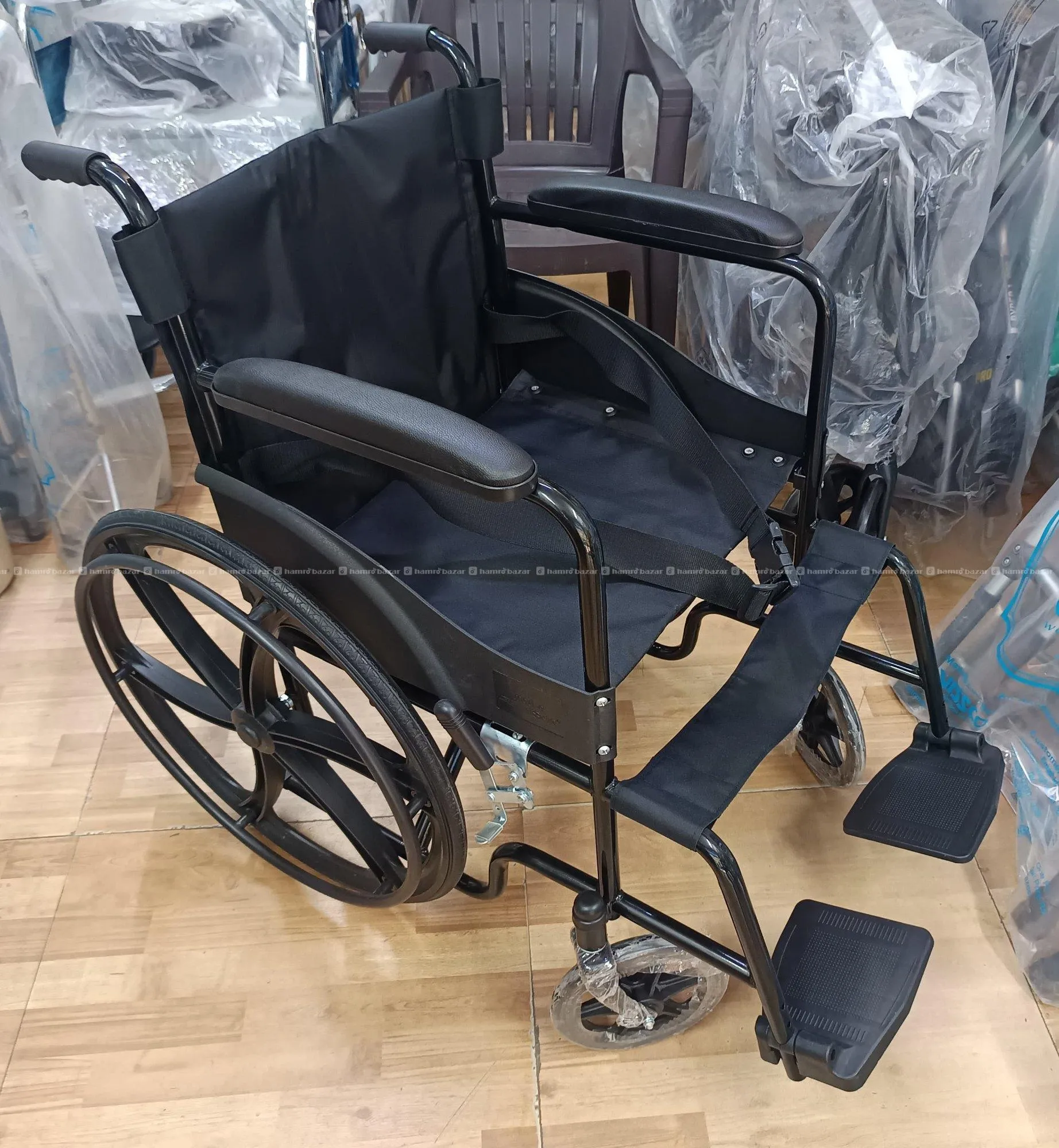 Basic MAG Wheelchair Powder Coated Black 2