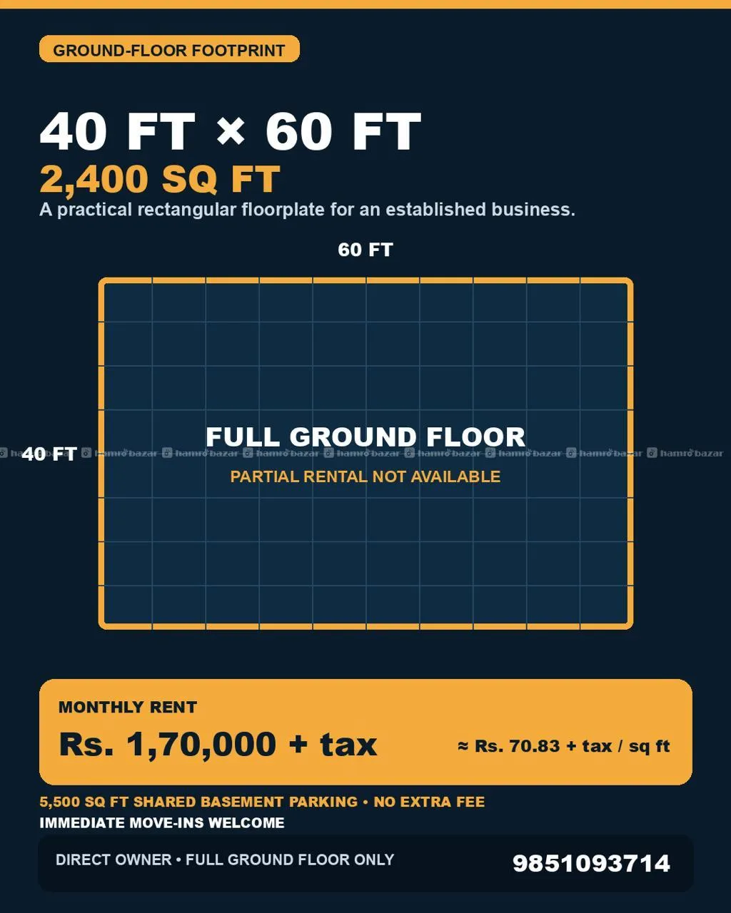 Commercial Space on Rent at Mid Baneshwor 3