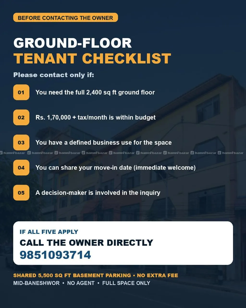 Commercial Space on Rent at Mid Baneshwor 5