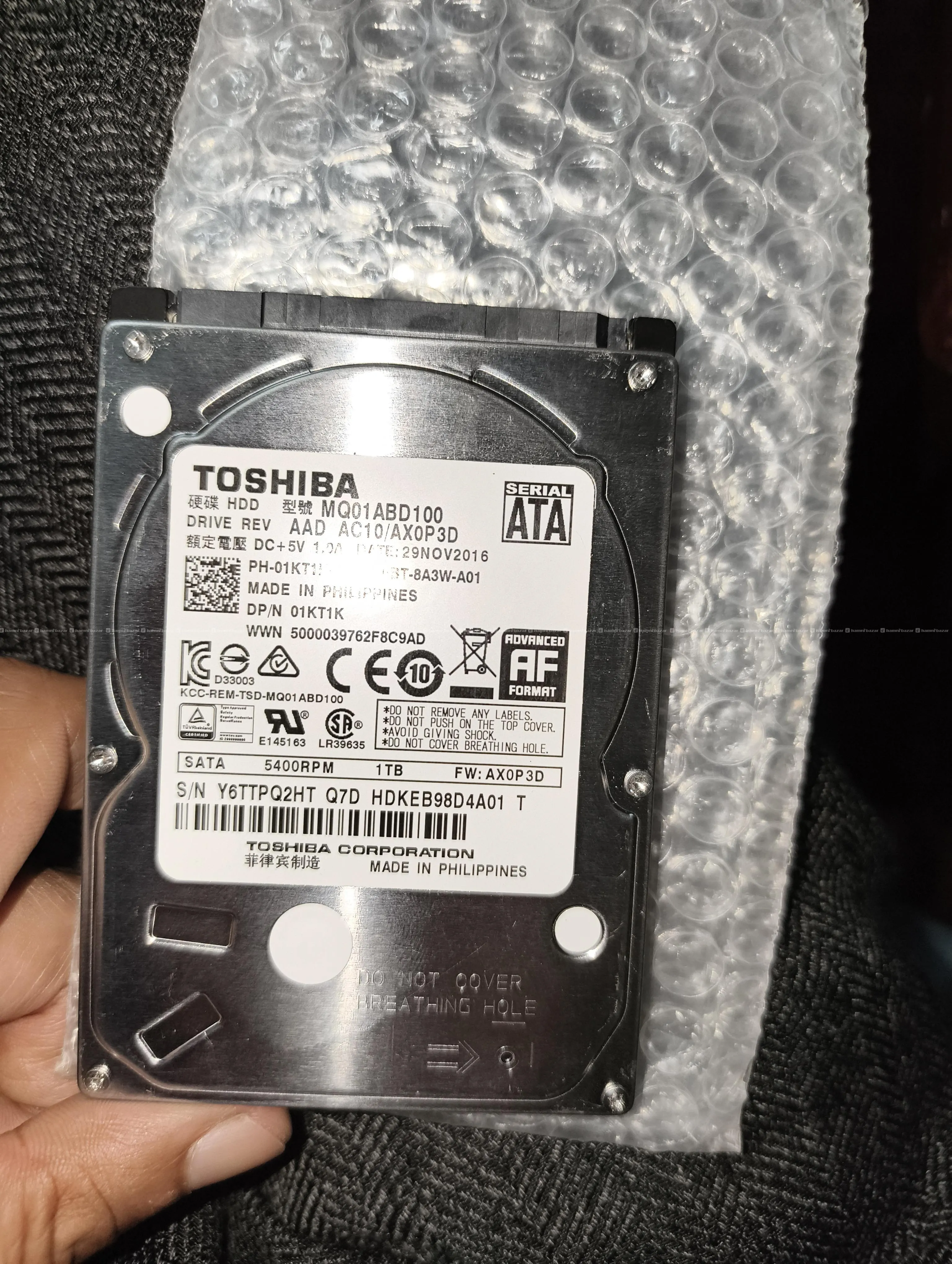 hard drive HDD 1 TB 3