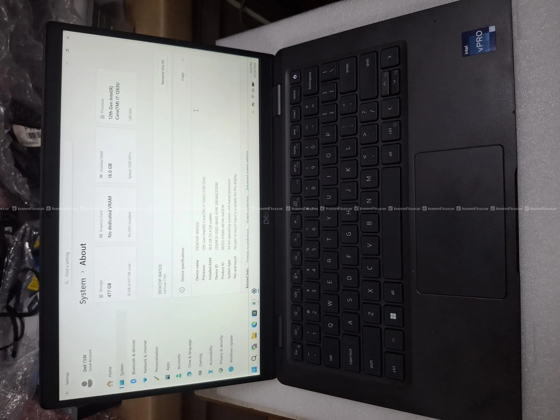 Dell Latitude 7330- Core I71265U-16GB-512GB -13.3"