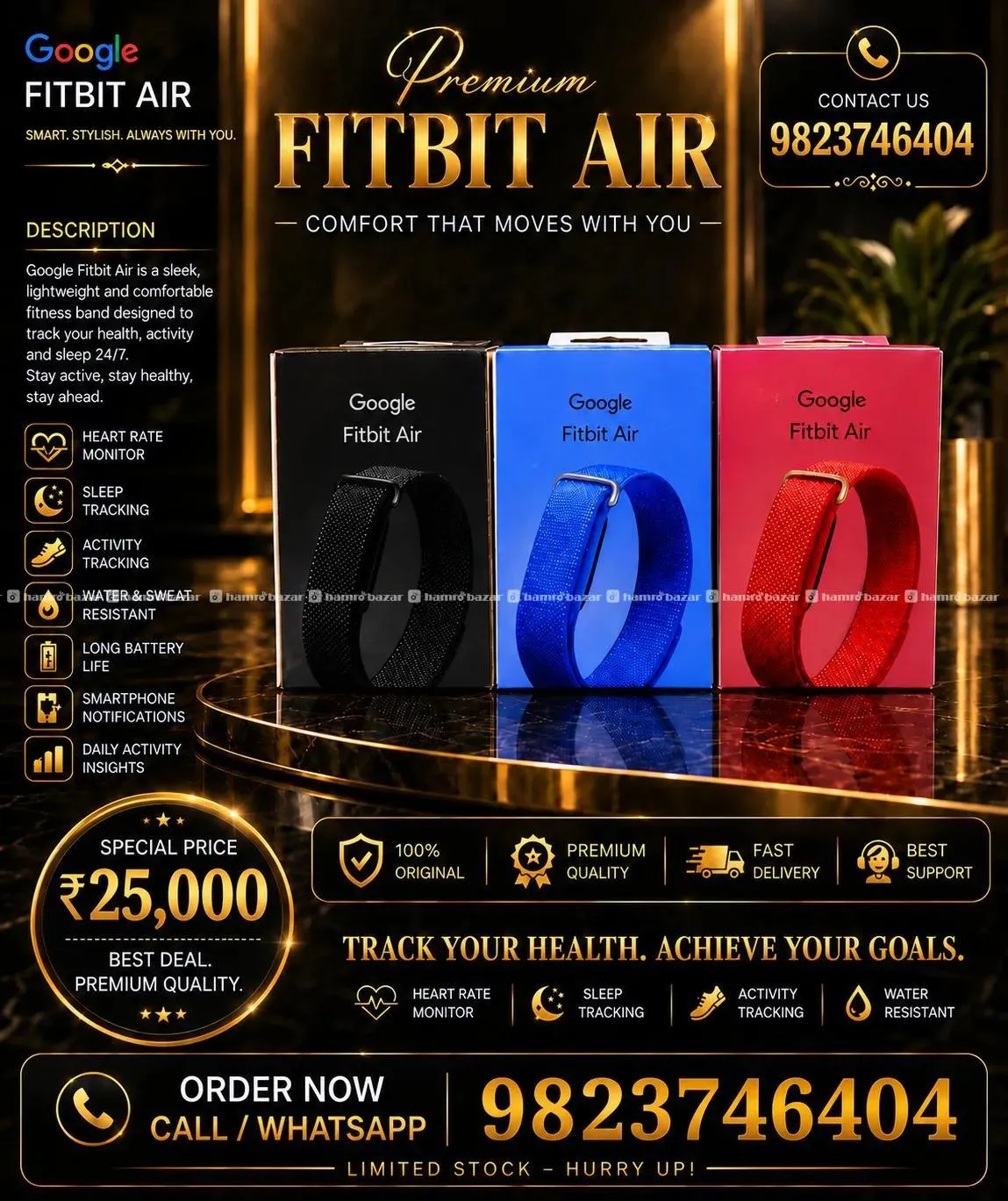Google Fitbit Air Brand New Google Fitbit Air