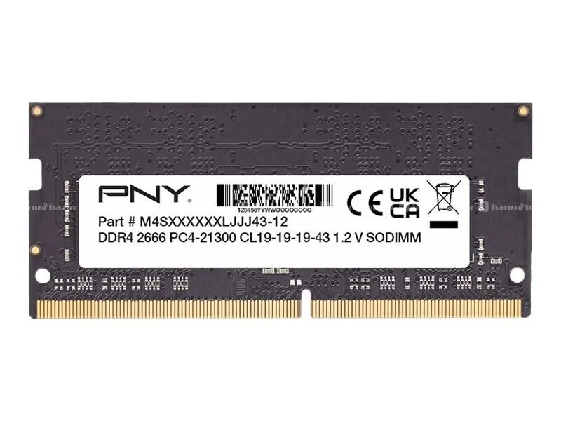 PNY 16GB DDR4 2666Mhz Laptop RAM Box Pack 2
