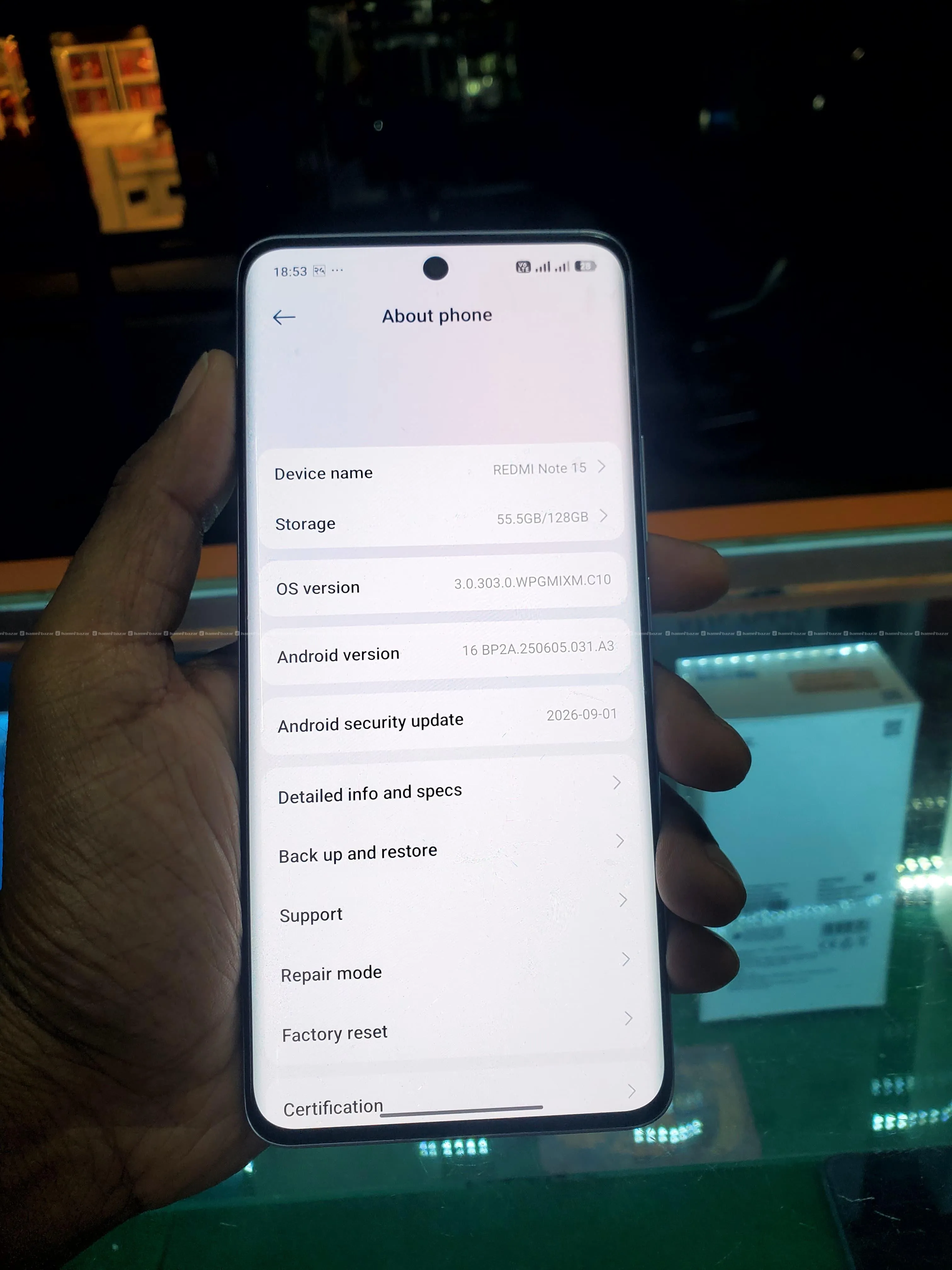 full fresh note 15 mobile used like new gift dubai 2