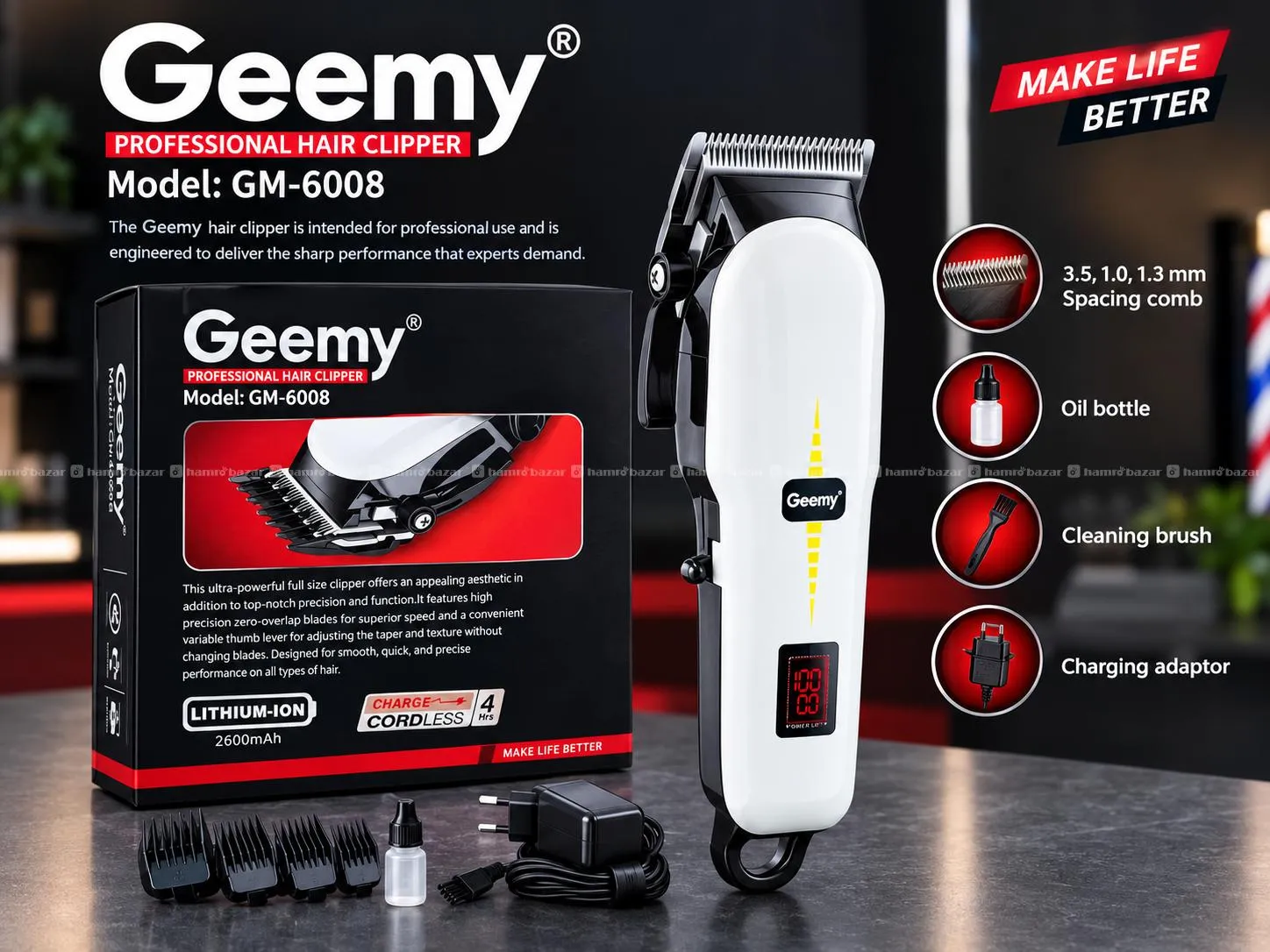 Geemy professional Hair trimmer & clipper