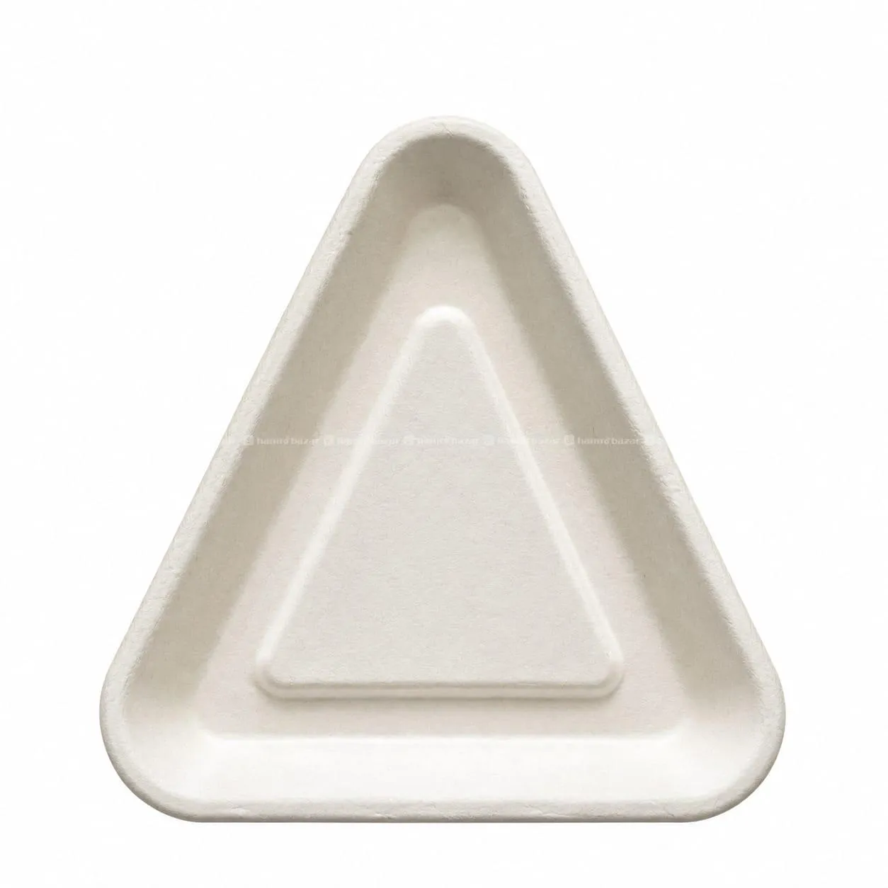 TRIANGLE SNACKS BAGASSE PLATE | ECO-FRIENDLY 2