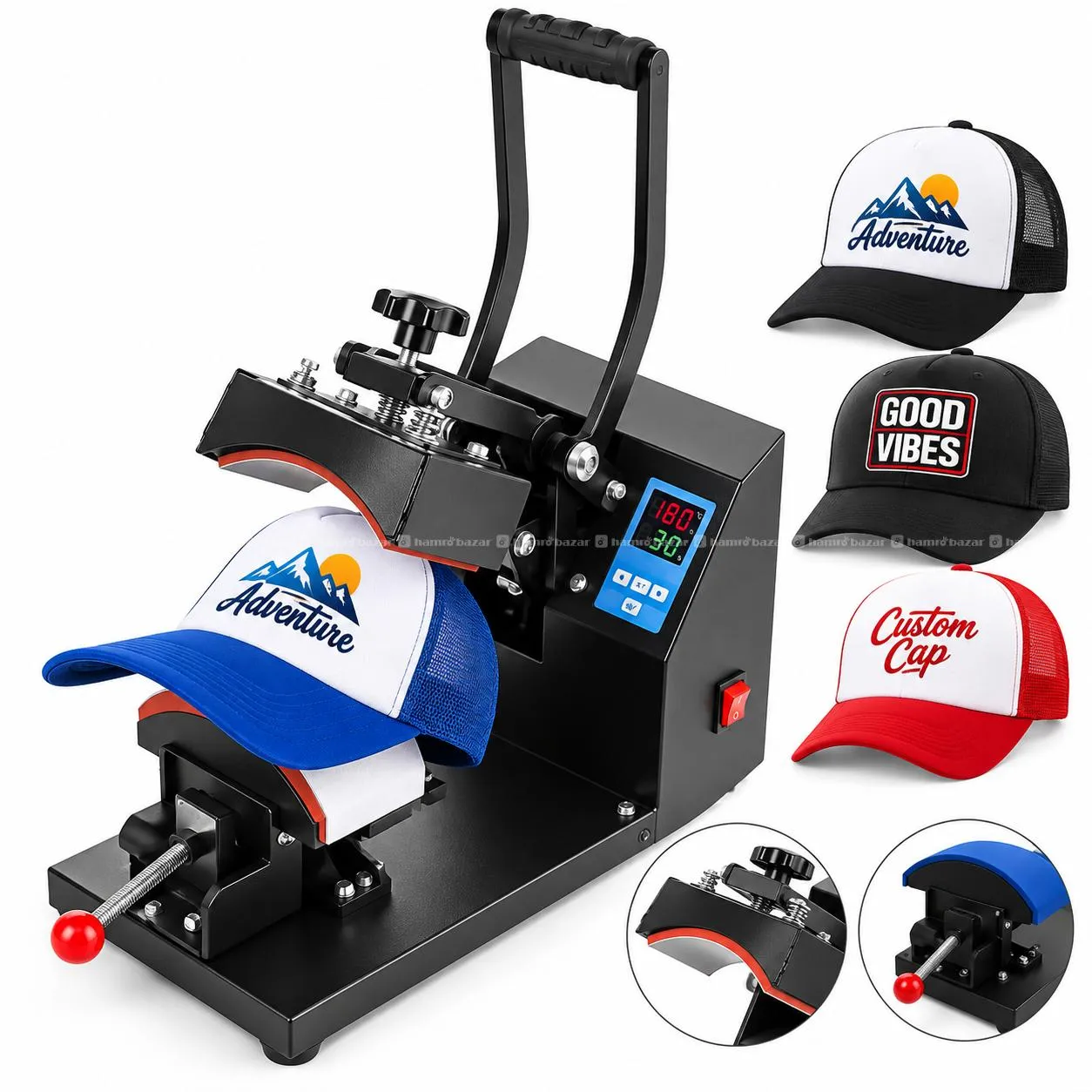 Cap Printing Heat Press Machine Manual Model