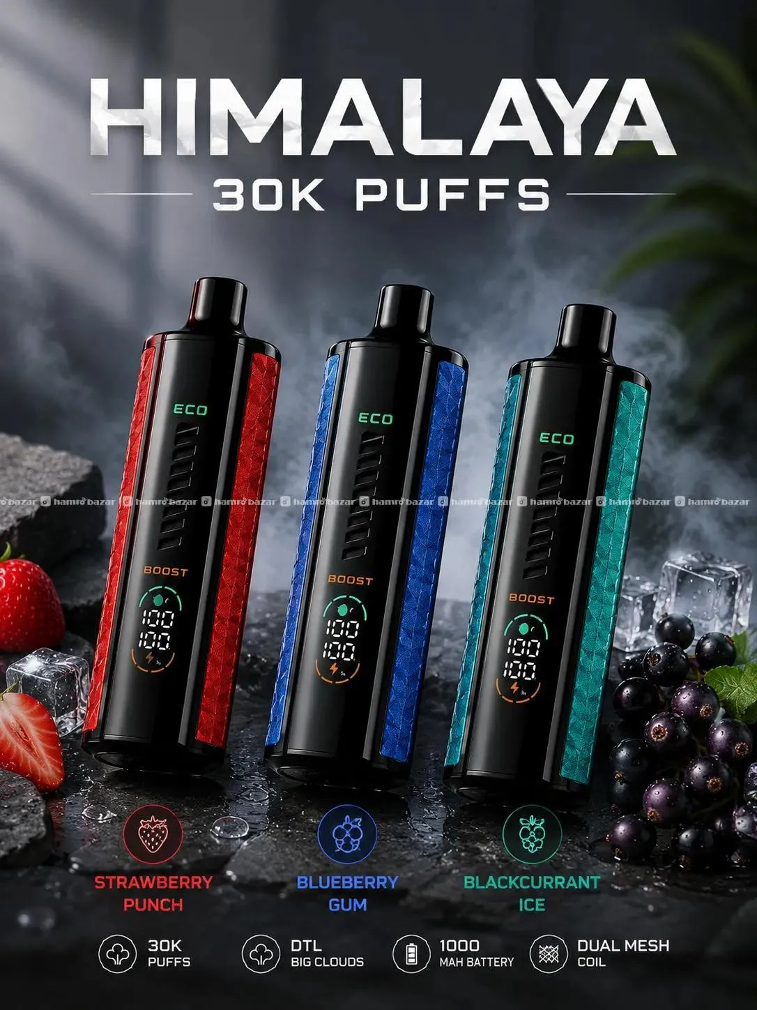 30kPuff Blackcurrant Ice retailer only