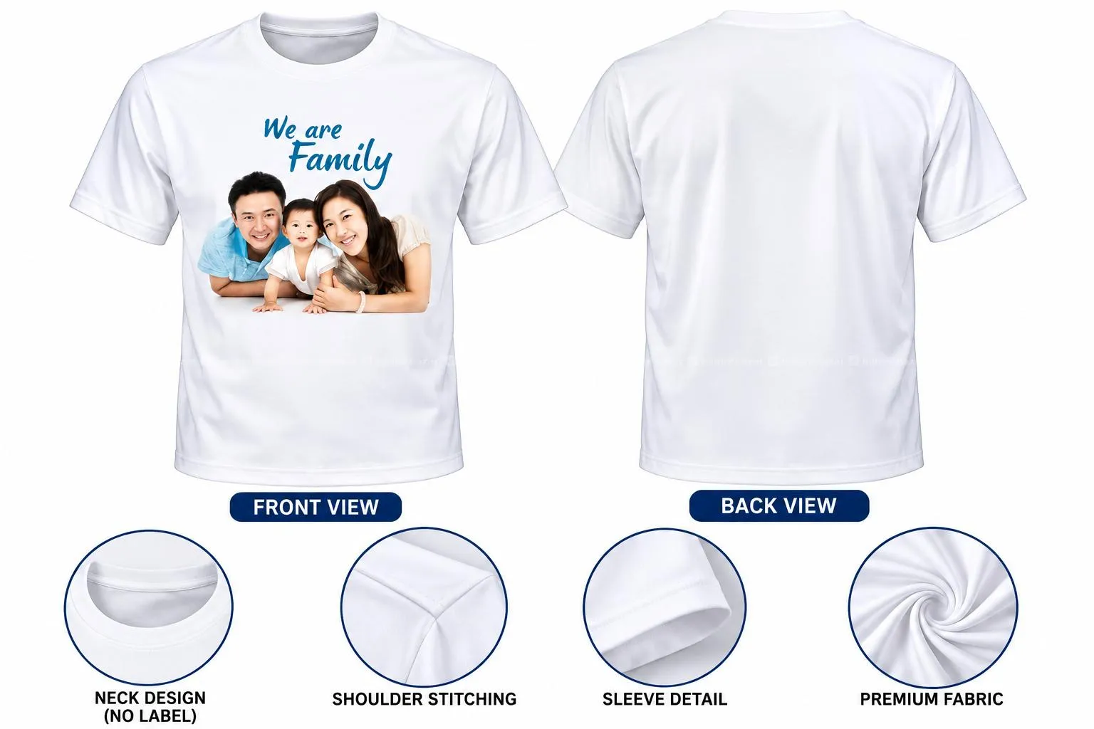 Sublimation PSY T-Shirt Blank White Color