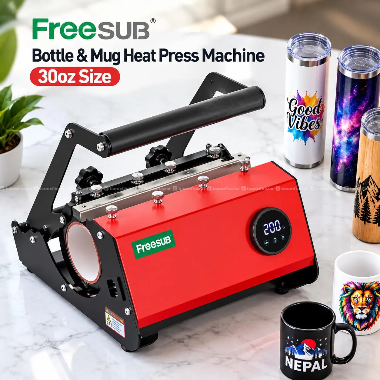 Bottle & Mug Printing Heat Press 30OZ