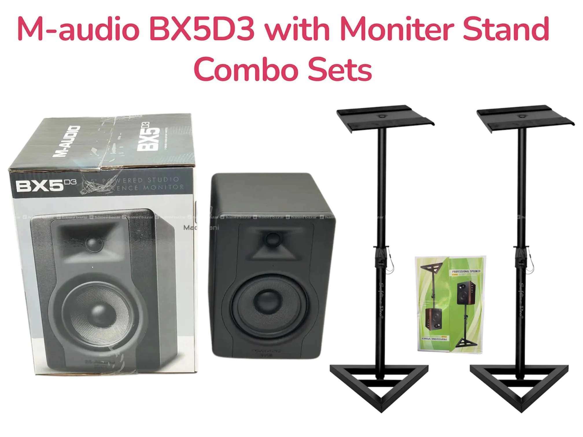 M-Audio BX5D3 with Moniter Stand Combo Set-RS39000