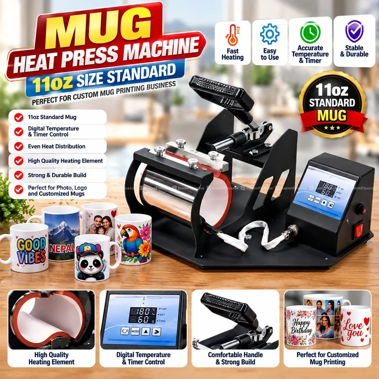 Manual Cup Press Machine 11OZ