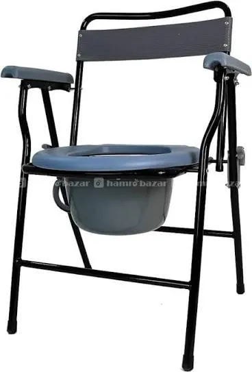 Portable Folding Anti-Skid Commode Chair