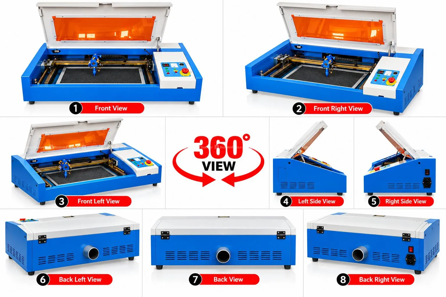 Co2 Laser & Engraving Machine Size 40*40CM 50W 2