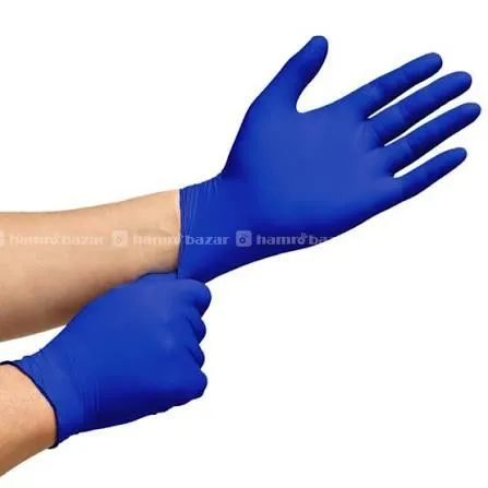 Blue Nitrile Gloves 100 Pieces ??? Disposable Gloves