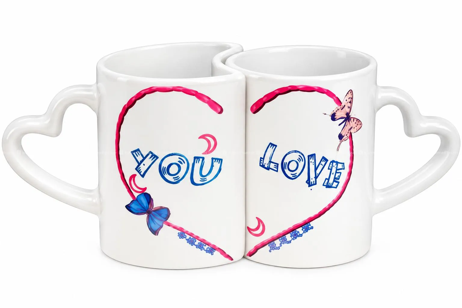Sublimation Couple Mug White Color