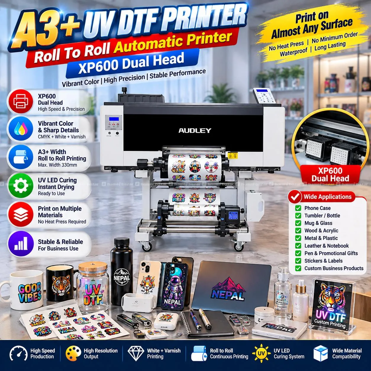 UV DTF Printer A3+ Size Roll To Roll 4