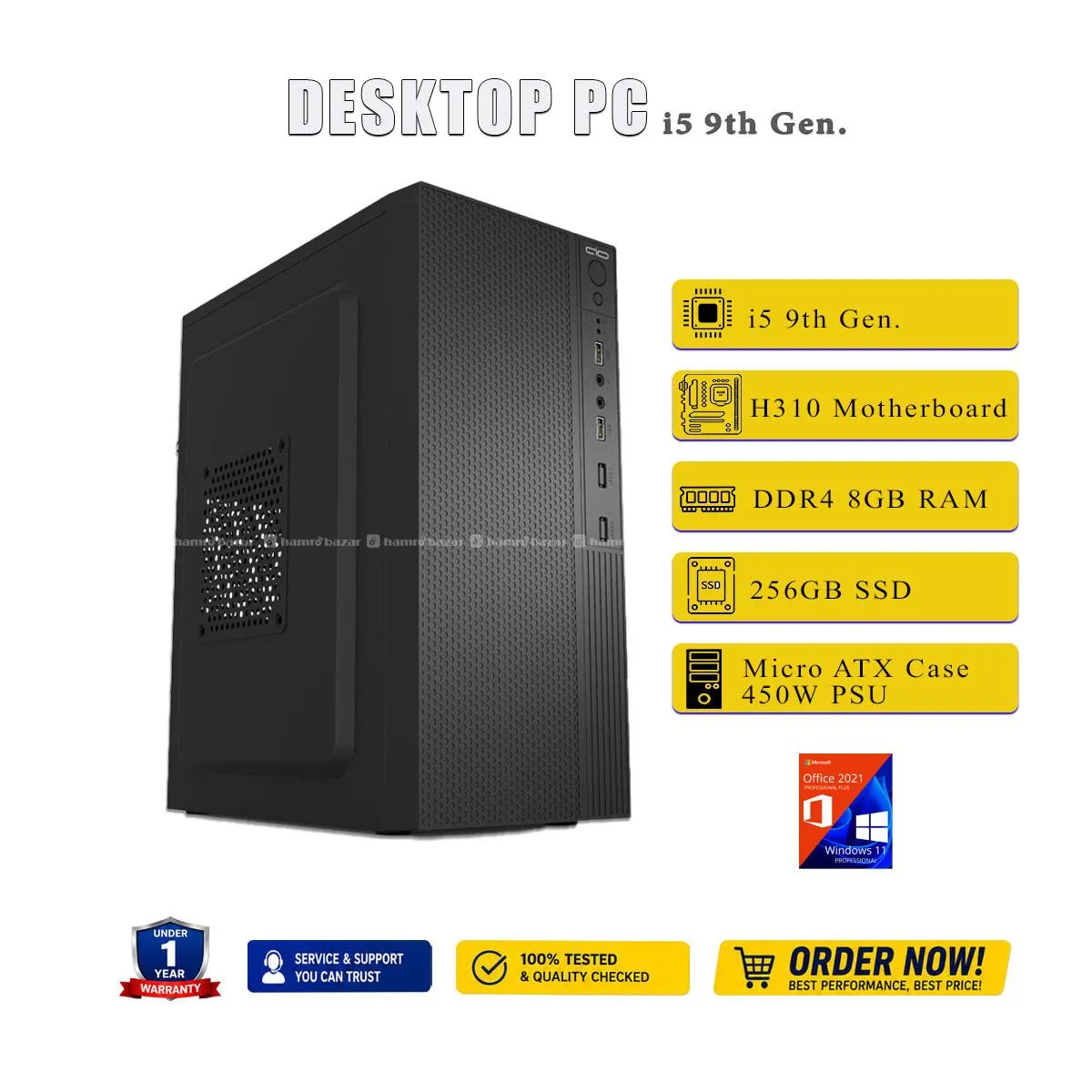 Desktop PC i5 9th gen 8gb ram|256gb ssd