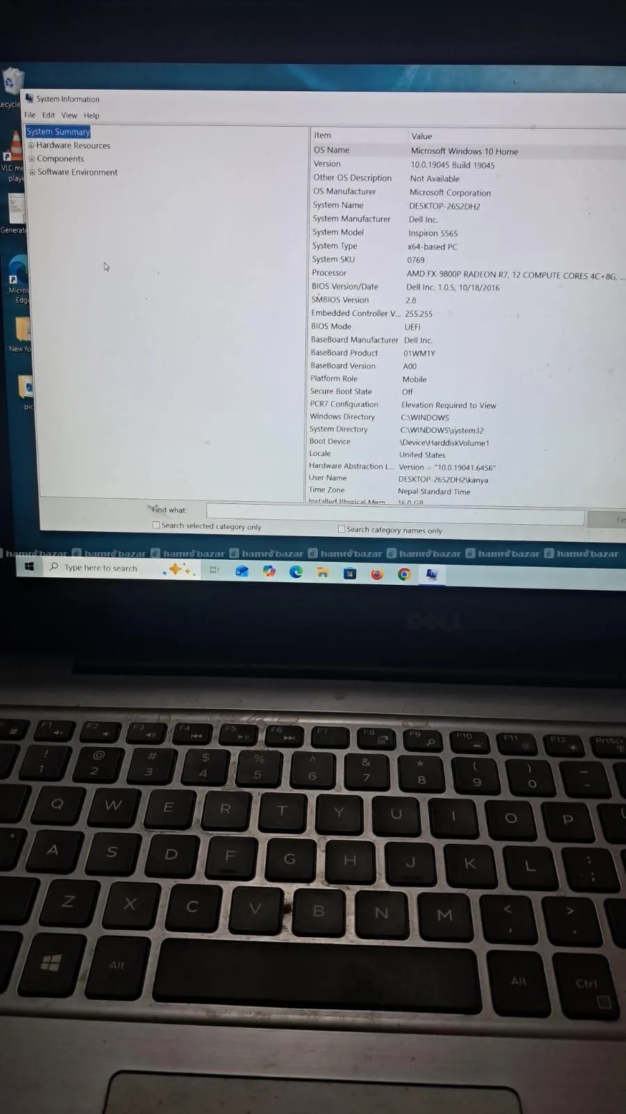 Dell Inspiron Model-5565