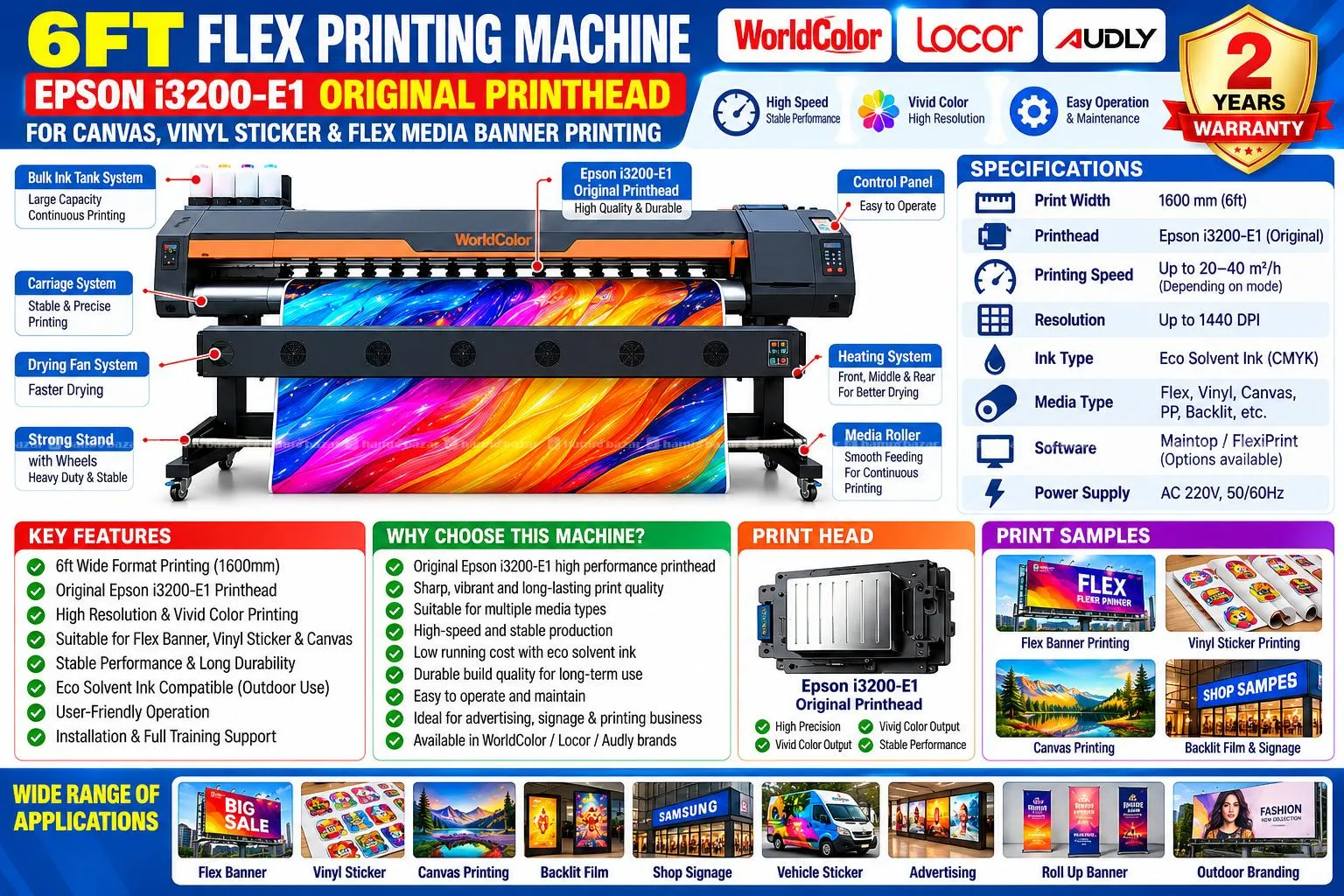 Flex Machine Epson i3200E1 Original Printhead 2