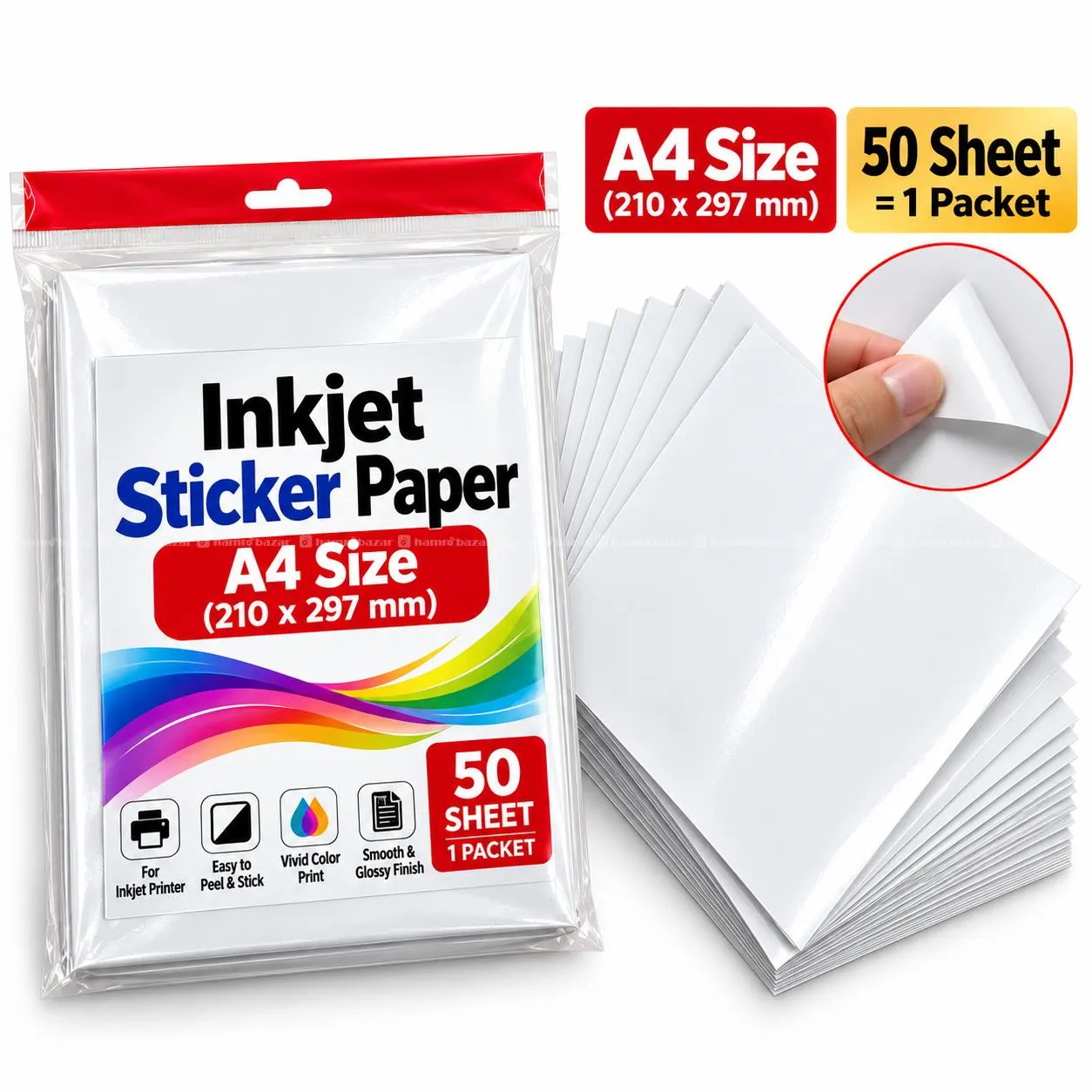 Inkjet Sticker Paper A4 Size