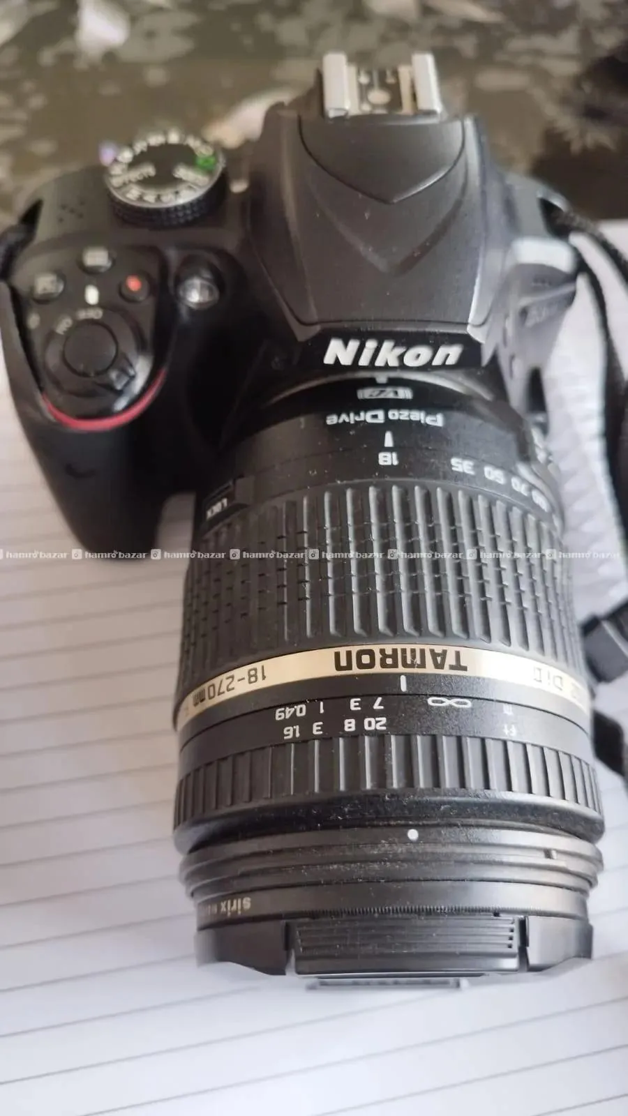 Nikon D3400 with Tamron 18 to 270mm lens
