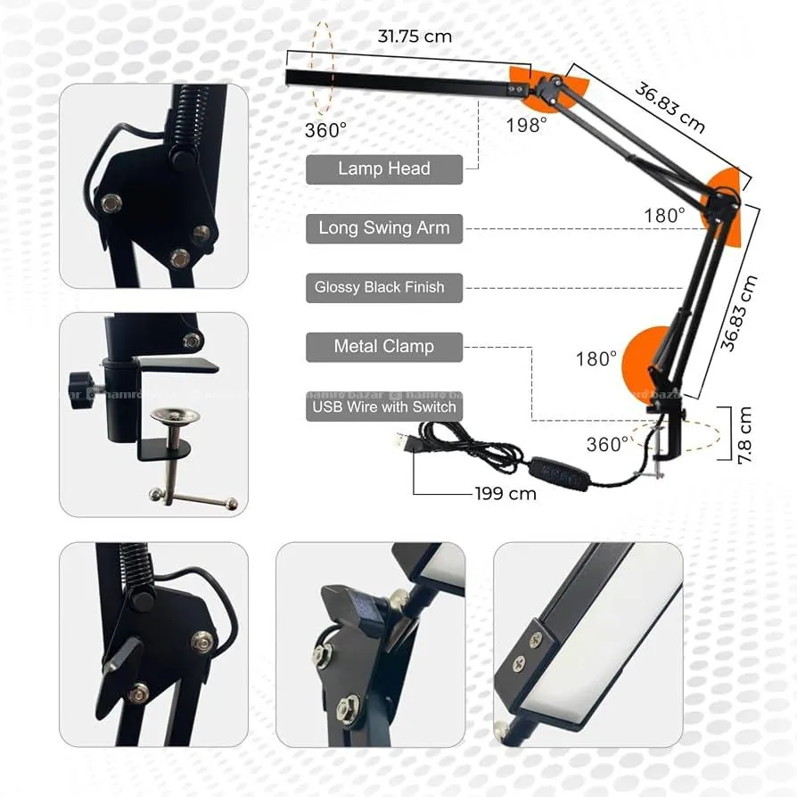 Single-Head LED Swing Arm Lamp CS-TD01 2