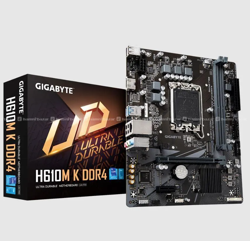 Gigabyte H610 12/13/14th Gen Motherboard