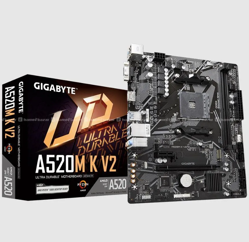 Gigabyte A520 M K AMD Motherboard