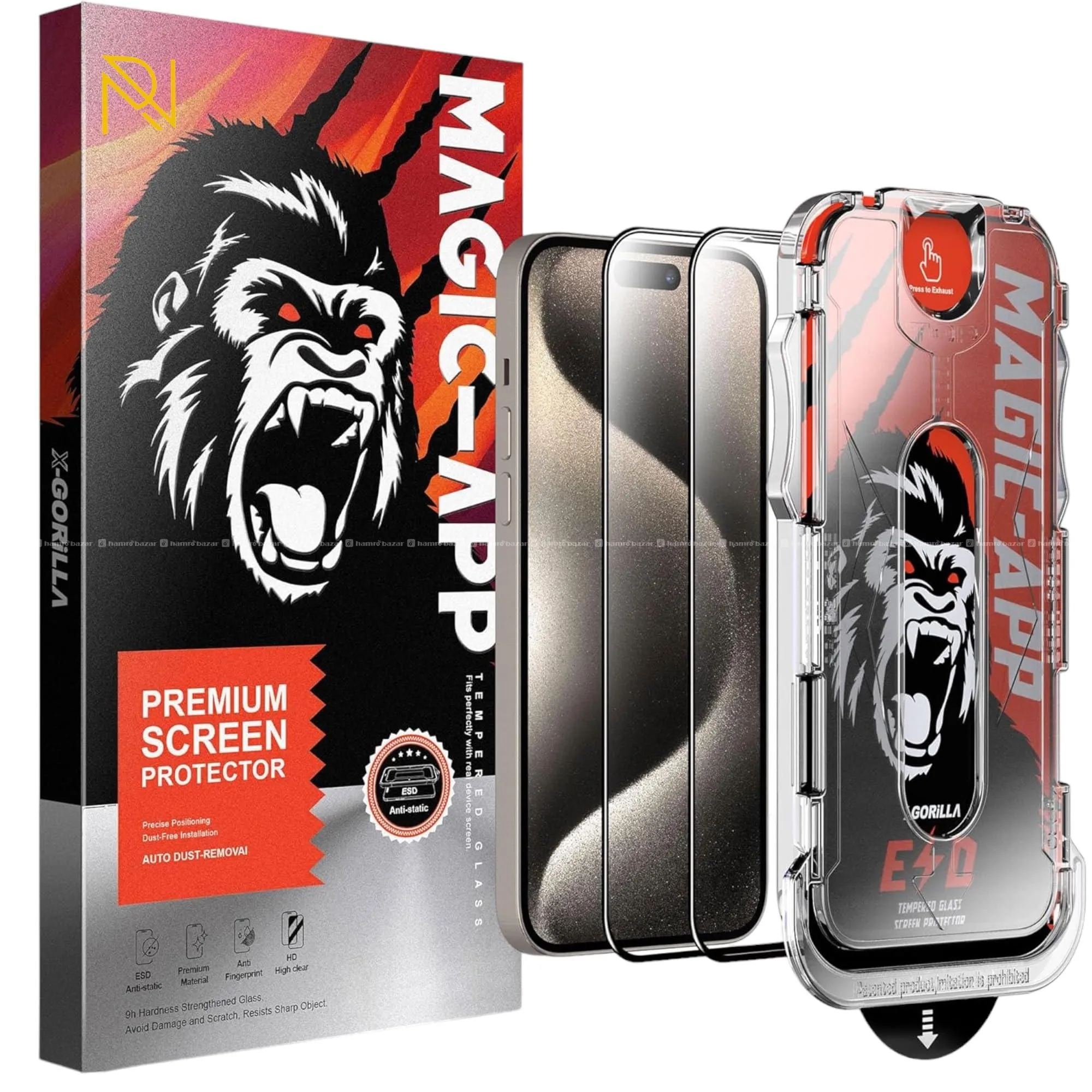 iphone 13 14 15 pro max plus Premium tempered glas