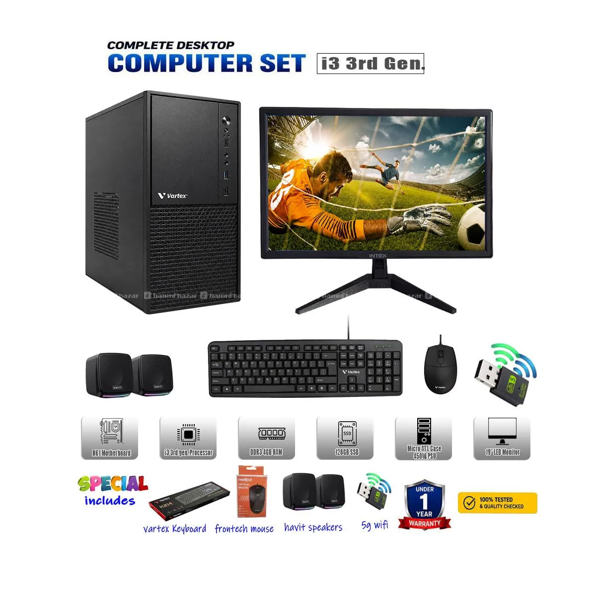Desktop Computer Set i3 3rd Generation