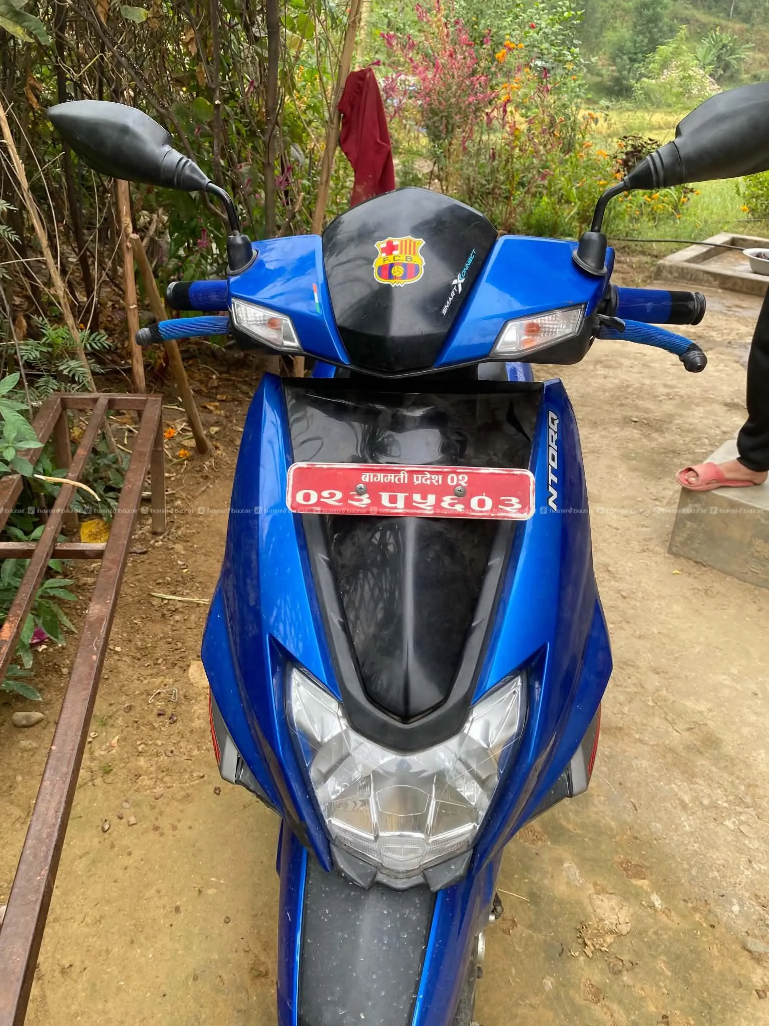 ntoq 2024 model blue scooter