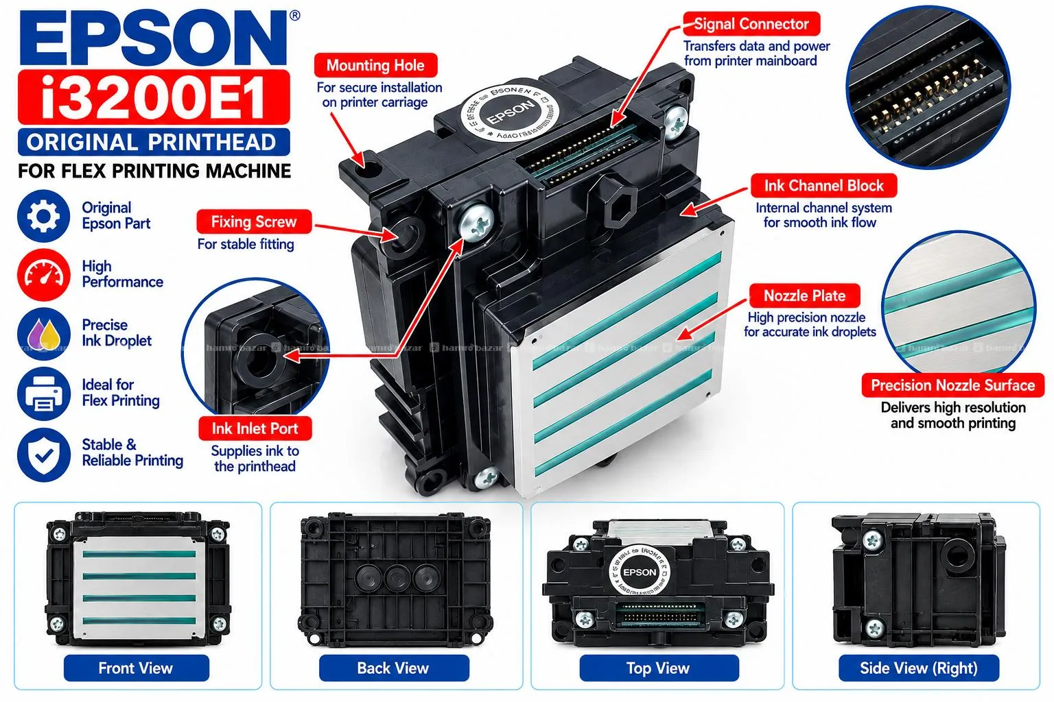 Epson Original i3200E1 Printhead for Flex Printing