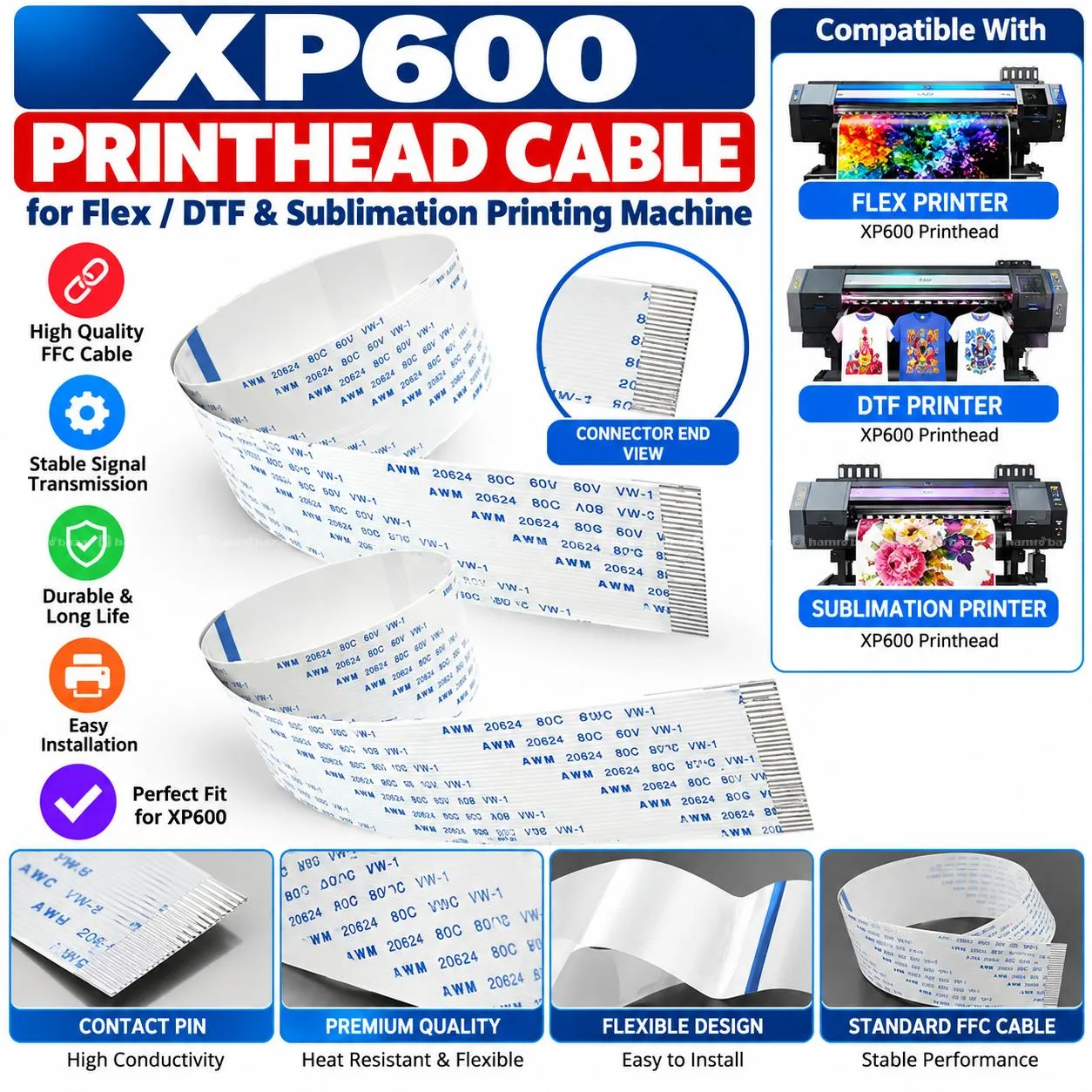 Head Cable for Xp600 Printhead