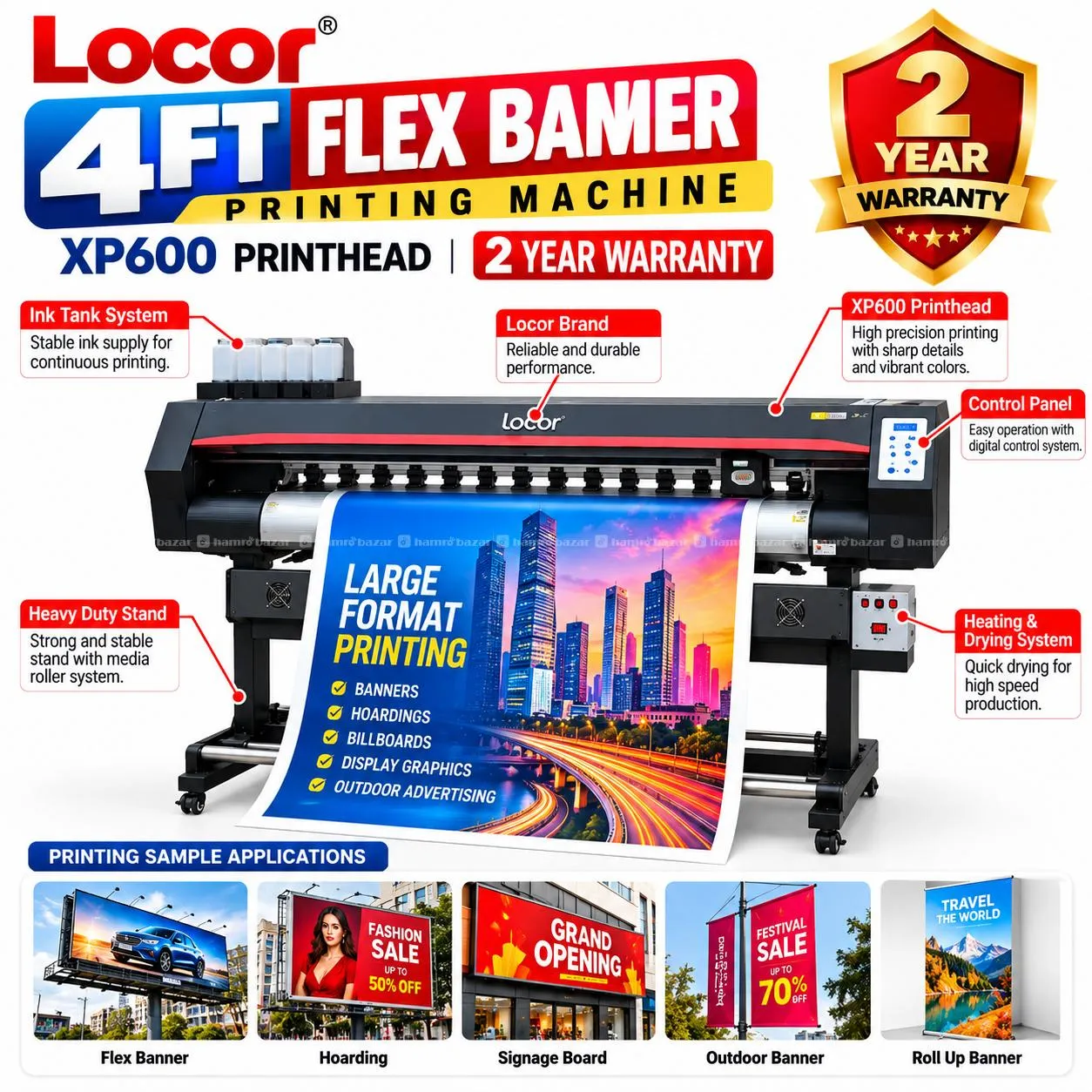 4ft Size Sublimation Printer with Xp600 Printhead