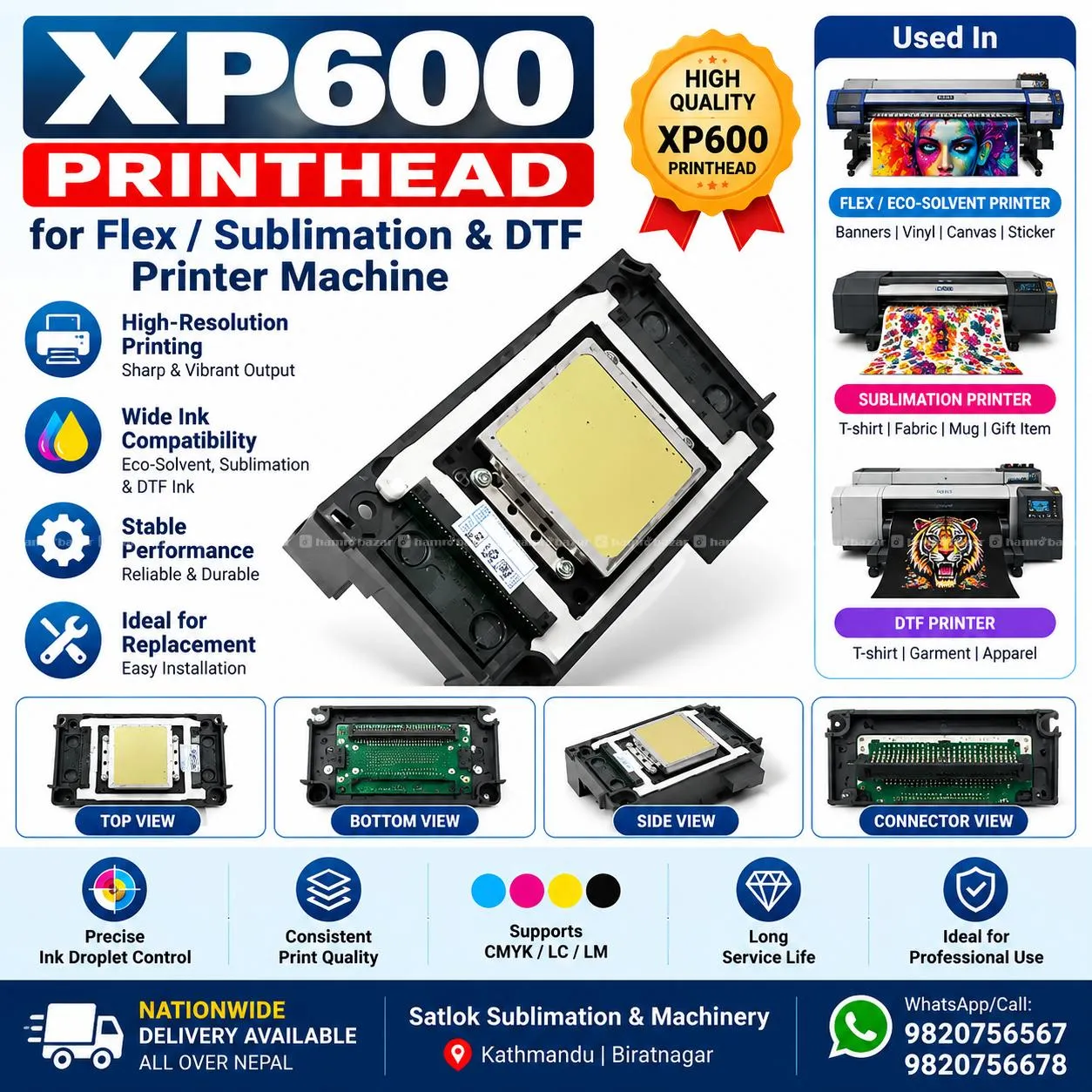Xp600 Printhead for Flex / Sublimation / Dtf