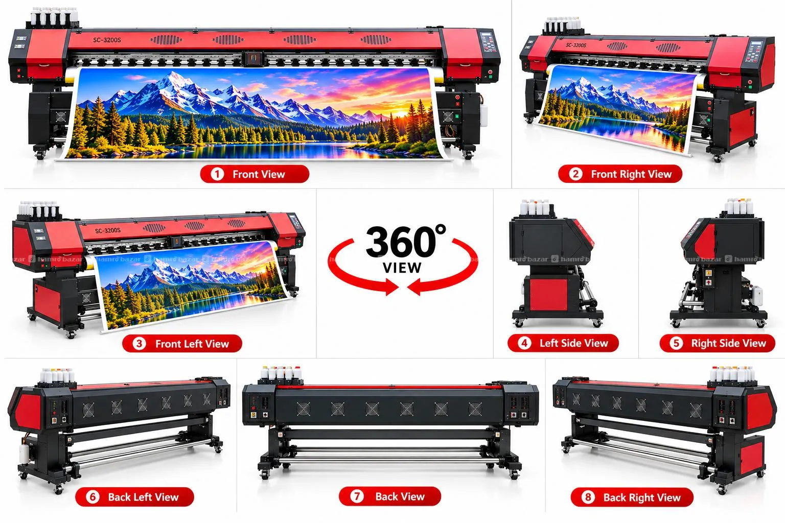 Flex Banner Printing Machine 10ft Size i3200 Head 3