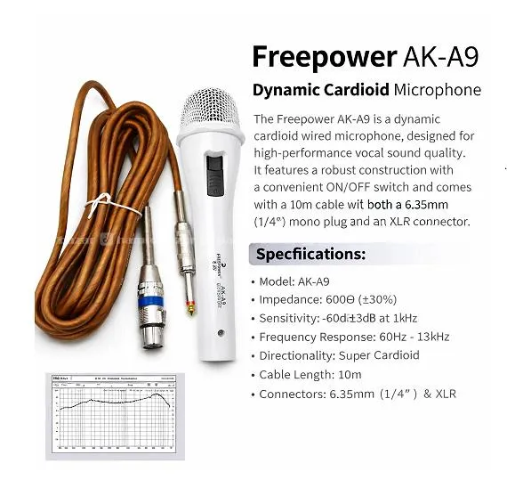 Free Power AK-A9 Dynamic Microphone 3