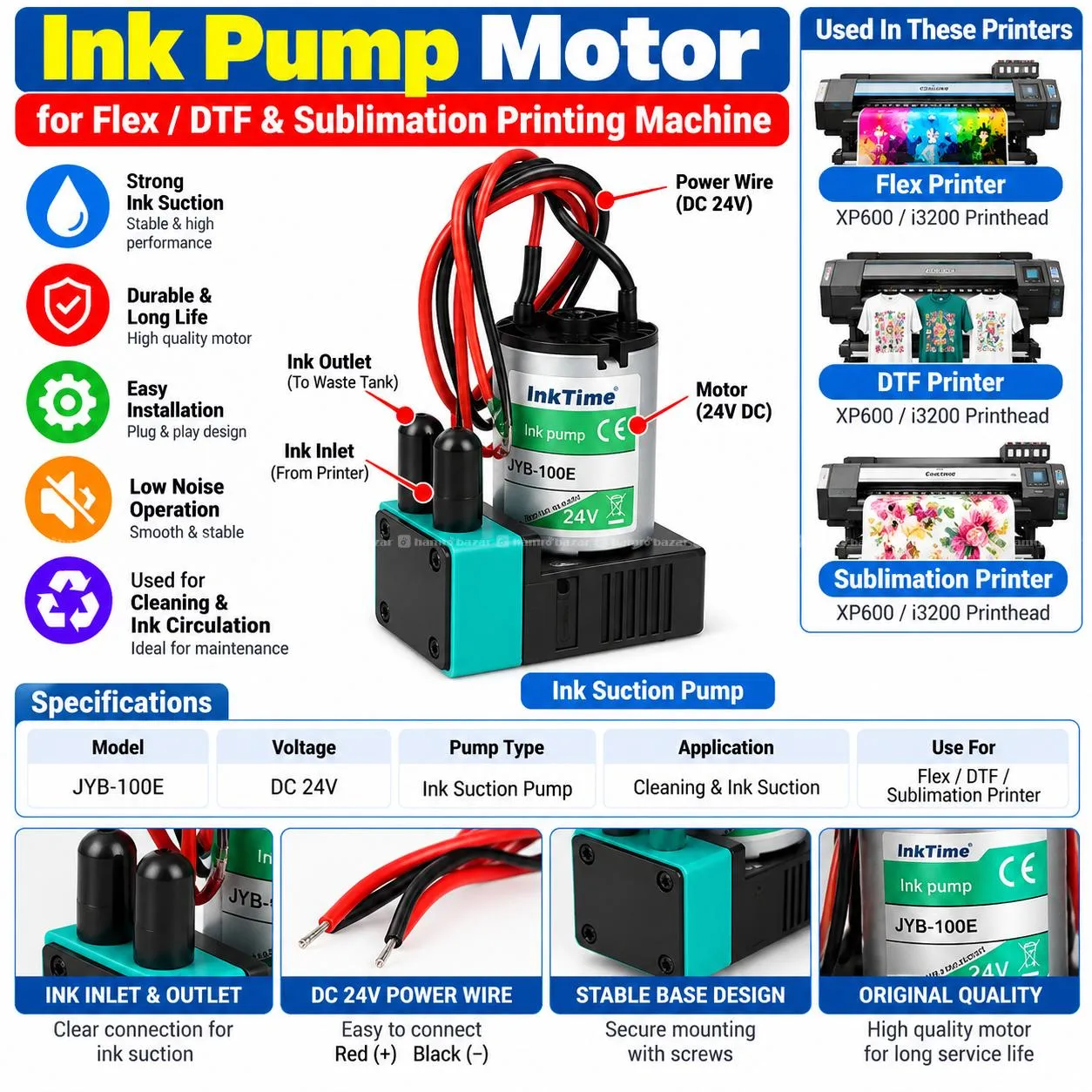 Ink Pump Motor for Flex DTF & Sublimation