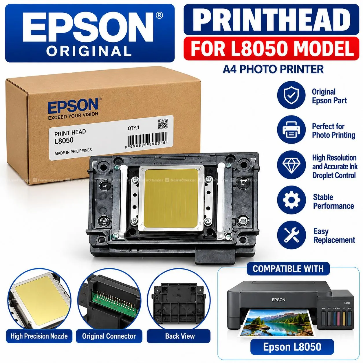 Epson Original Printhead L8050 New Model Printer 2
