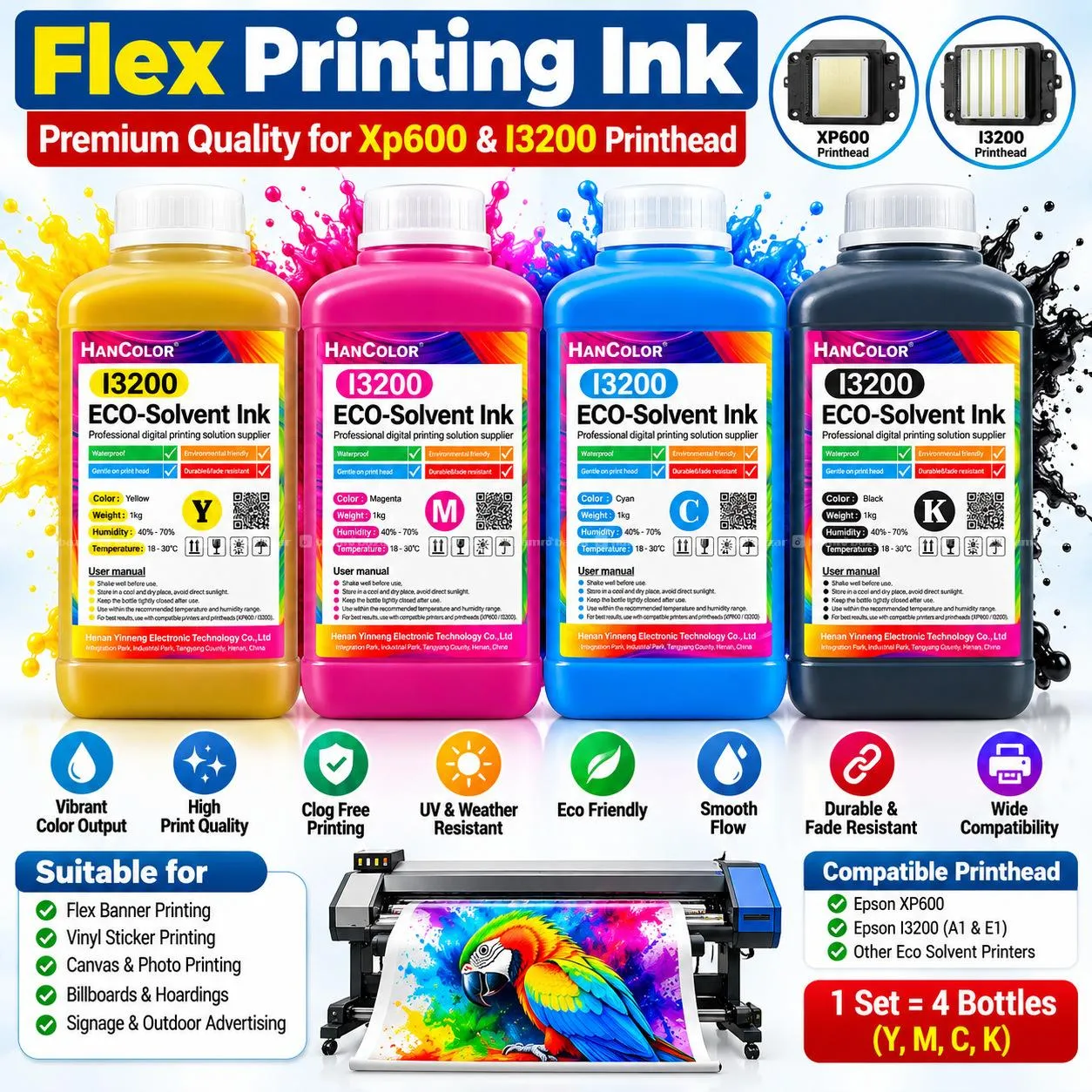 Flex Printing Ink Premium Quality ForXP600 & 13200
