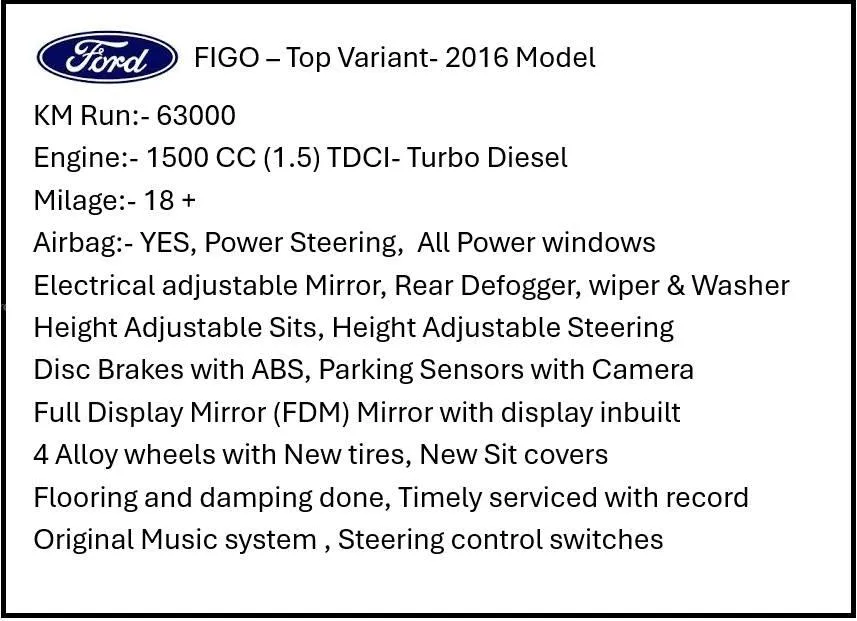 FORD FIGO TITANIUM TDCI 5