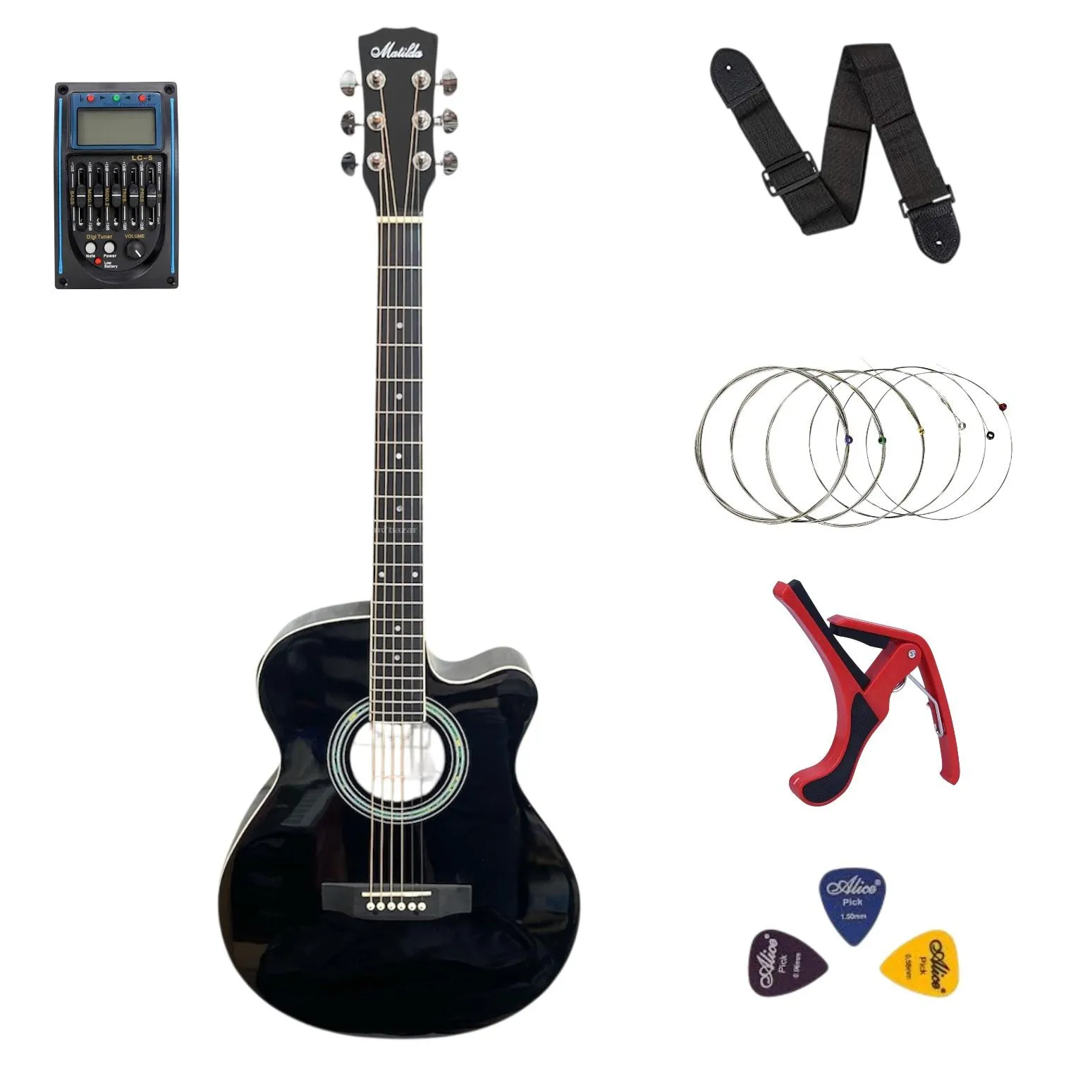 Matilda 5EQ Semi-Acoustic Guitar with Combo Sets