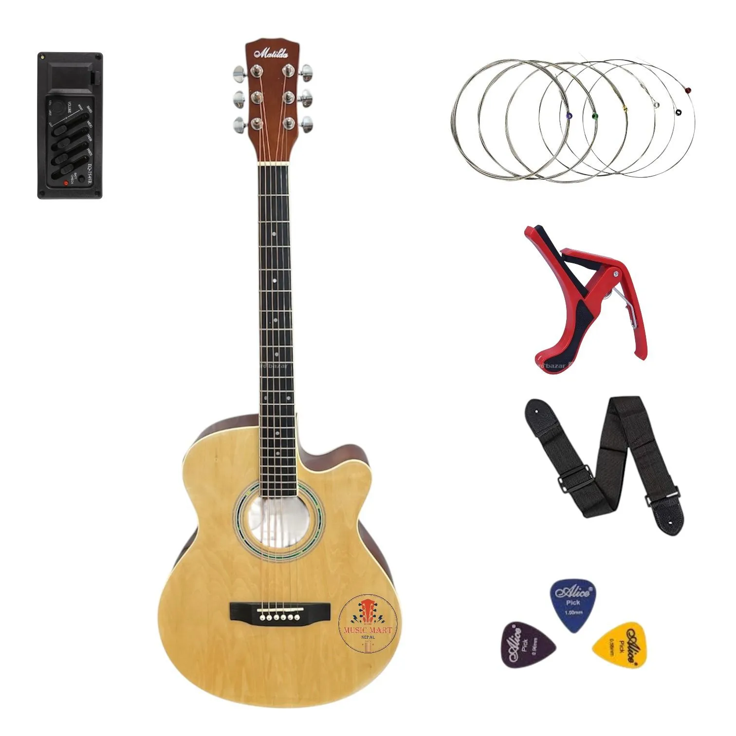 Matilda 4EQ Guitar With All Sets